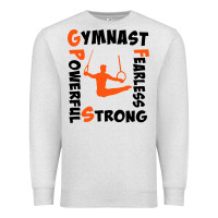 Oatmeal Heather awesome gymnastics boy gymnast power strong Premium Sweatshirt - artisFamous