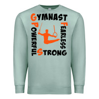 Seafoam awesome gymnastics boy gymnast power strong Premium Sweatshirt - artisFamous