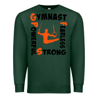 Sports Green awesome gymnastics boy gymnast power strong Premium Sweatshirt - artisFamous