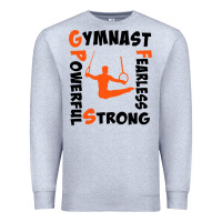 Heather Grey awesome gymnastics boy gymnast power strong Premium Sweatshirt - artisFamous