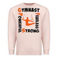 Pale Pink awesome gymnastics boy gymnast power strong Premium Sweatshirt - artisFamous
