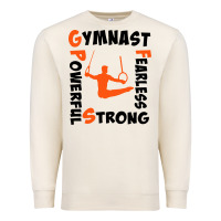 Sandshell awesome gymnastics boy gymnast power strong Premium Sweatshirt - artisFamous