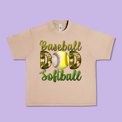 Baseball Dad Softball Urban Heavy Tee Designed By Bundleandbundleshop