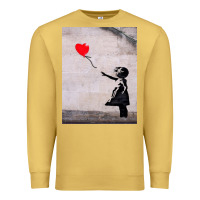 Antique Gold banksy, hope Premium Sweatshirt - artisFamous