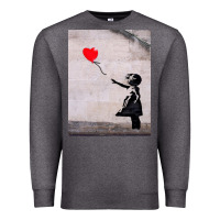 Charcoal Heather banksy, hope Premium Sweatshirt - artisFamous