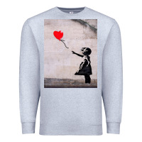 Heather Grey banksy, hope Premium Sweatshirt - artisFamous
