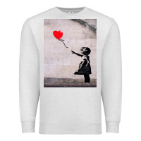 Oatmeal Heather banksy, hope Premium Sweatshirt - artisFamous