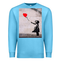 Ocean Blue banksy, hope Premium Sweatshirt - artisFamous