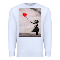White banksy, hope Premium Sweatshirt - artisFamous