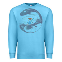 Ocean Blue Avatar Katara Premium Sweatshirt - artisFamous