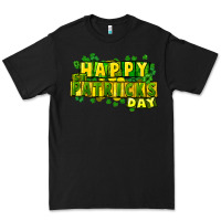 Black Happy St. Patrick's Day Premium Tee - HowdyJamesFarm