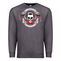 Charcoal Heather loner rebel Premium Sweatshirt - artisFamous