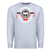 Heather Grey loner rebel Premium Sweatshirt - artisFamous