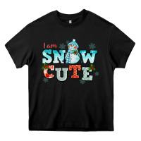 Black i am snow cute Heavy Core Tee - CowGirlArtShop