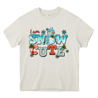 Cream i am snow cute Heavy Core Tee - CowGirlArtShop