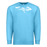 Ocean Blue staind Premium Sweatshirt - artisFamous