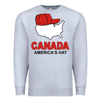 Heather Grey canada america's hat Premium Sweatshirt - artisFamous