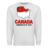 Oatmeal Heather canada america's hat Premium Sweatshirt - artisFamous