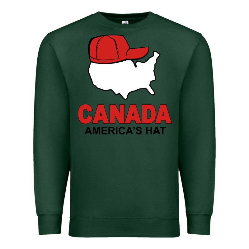 Canada America's Hat Premium Sweatshirt by artisFamous | Teevron
