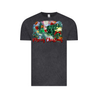 Vintage Black merry christmas santa polar express Vintage Tee - FaDigitalArtStudio