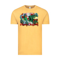 Vintage Mustard merry christmas santa polar express Vintage Tee - FaDigitalArtStudio