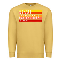 Antique Gold utah national parks utah s mighty five souvenir nps moab Premium Sweatshirt - artisFamous