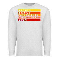 Oatmeal Heather utah national parks utah s mighty five souvenir nps moab Premium Sweatshirt - artisFamous