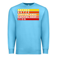 Ocean Blue utah national parks utah s mighty five souvenir nps moab Premium Sweatshirt - artisFamous