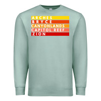 Seafoam utah national parks utah s mighty five souvenir nps moab Premium Sweatshirt - artisFamous