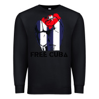 Black free cuba Premium Sweatshirt - artisFamous