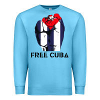 Ocean Blue free cuba Premium Sweatshirt - artisFamous