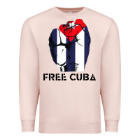 Pale Pink free cuba Premium Sweatshirt - artisFamous