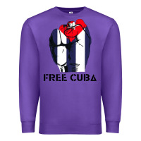 Purple free cuba Premium Sweatshirt - artisFamous