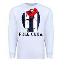 White free cuba Premium Sweatshirt - artisFamous