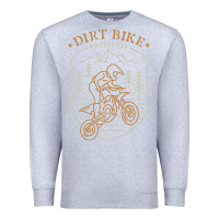 Heather Grey dirt bike 1a Premium Sweatshirt - artisFamous