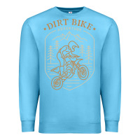Ocean Blue dirt bike 1a Premium Sweatshirt - artisFamous