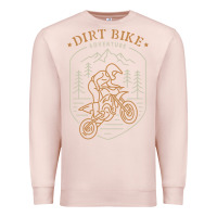 Pale Pink dirt bike 1a Premium Sweatshirt - artisFamous