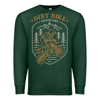Sports Green dirt bike 1a Premium Sweatshirt - artisFamous