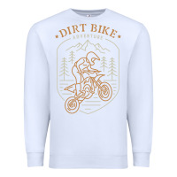 White dirt bike 1a Premium Sweatshirt - artisFamous