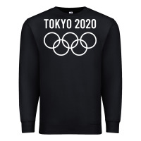 Black OLYMPIC TOKYO 2020 Premium Sweatshirt - artisFamous