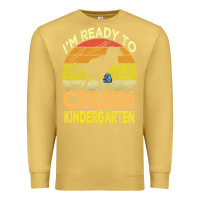 Antique Gold i'm ready to crush kindergarten dinosaur back to school kids t shirt Premium Sweatshirt - artisFamous