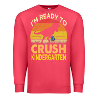 Cardinal i'm ready to crush kindergarten dinosaur back to school kids t shirt Premium Sweatshirt - artisFamous