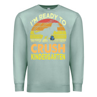 Seafoam i'm ready to crush kindergarten dinosaur back to school kids t shirt Premium Sweatshirt - artisFamous