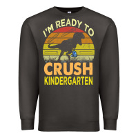 Smoke i'm ready to crush kindergarten dinosaur back to school kids t shirt Premium Sweatshirt - artisFamous