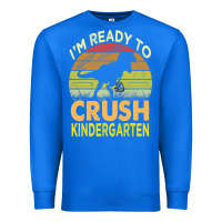 True Royal i'm ready to crush kindergarten dinosaur back to school kids t shirt Premium Sweatshirt - artisFamous