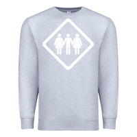Heather Grey threesome Premium Sweatshirt - artisFamous