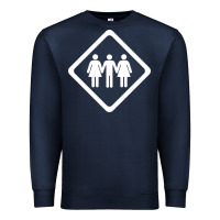 Navy threesome Premium Sweatshirt - artisFamous