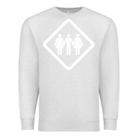 Oatmeal Heather threesome Premium Sweatshirt - artisFamous