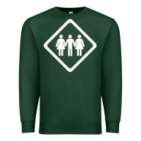 Sports Green threesome Premium Sweatshirt - artisFamous