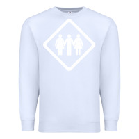 White threesome Premium Sweatshirt - artisFamous